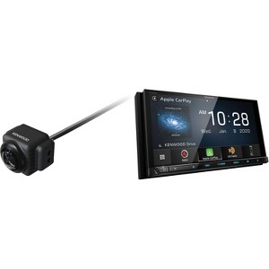 Kenwood DNX997XR Navigation Receiver with CMOS-740HDLP HD Rearview Backup safety camera with License Plate Bracket Mount - 1 of 4