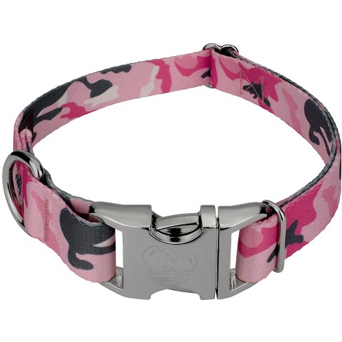 Pink and grey dog collar sale