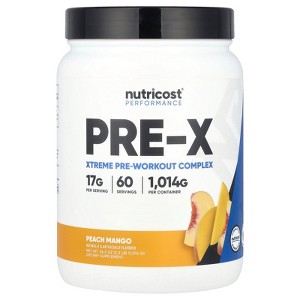 Nutricost Performance, PRE-X, Xtreme Pre-Workout Complex, Peach Mango, 2.3 lb (1,014 g) - 1 of 2