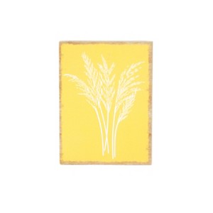 VIP Wood 9.5 in. Yellow Floral Pattern Wall Art - 1 of 4