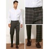 Lars Amadeus Men's Straight Fit Formal Plaid Patterned Suit Pants - image 4 of 4