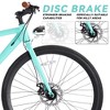 Garvee Hybrid Bike, 28" Mountain Bicycle for Adult, 700C Road Bike, Commuter Bike 7 Speeds with Brakes, Gravel Bike with Lights Aluminum Alloy Frame - 2 of 4