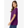 Woman Within Women's Plus Size Perfect Short-Sleeve Scoopneck Tee - 4 of 4