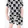 Shorts and Shirt Set | Checkered Lightning Bolts | Charlie Lou Baby - 3 of 4