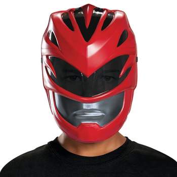 Kids Power Rangers Red Ranger Costume Mask -  - Red