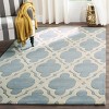 Chatham CHT762 Hand Tufted Accent Rug Blue / Ivory 3' X 5' - Safavieh. - 2 of 3