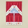 Collections Etc Poinsettia Curtains - 3 of 4
