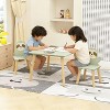 KWPZQEB Solid Wood Kids Table and Chairs (2), Toddler Table and Chair Set for Kids Playroom/Classroom/Home, for Ages 3+ - 2 of 4