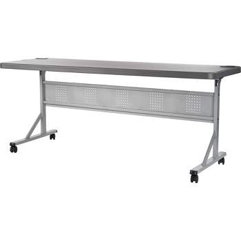 24"x72" Flip-N-Store Training Table Charcoal Gray - Hampden Furnishings