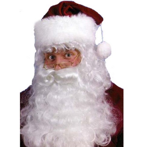 California Costumes Mens Santa Claus Beard and Wig Set