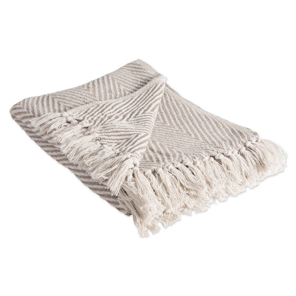 Photos - Duvet 50"x60" Urban Throw Blanket Stone - Design Imports: Cotton, Woven, Hypoallergenic, Midweight