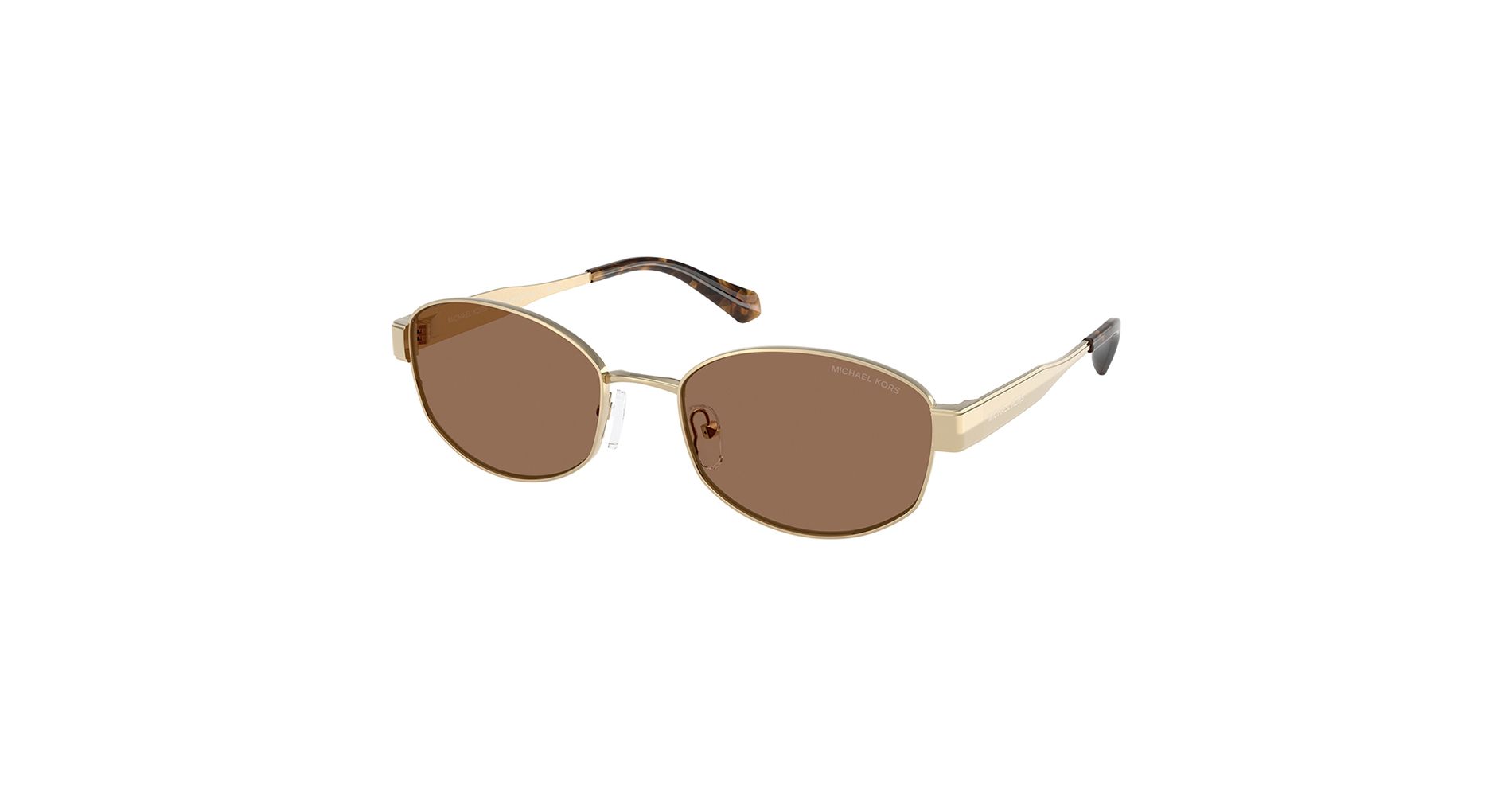 Michael Kors MONTE CARLO MK 1161 101473 Womens Oval Sunglasses Light Gold 56mm