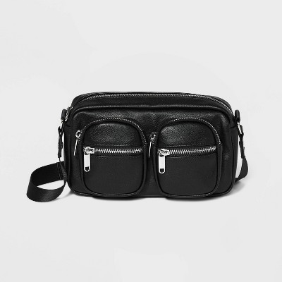 Black Leather Crossbody Bags