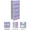 Sorbus Narrow 5 Drawers Nightstand with Steel Frame, Wood Top, Easy Pull Fabric Bins for Home, Bedroom, Office & Dorm - 3 of 4