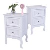 Karl Home 15.75in. W Country Style Two-Drawer Nightstand- Set of 2 - 3 of 4