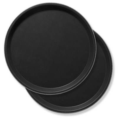 Jubilee (set Of 2) 11 Round Restaurant Serving Trays, Black - Nsf  Certified Food Service Trays : Target