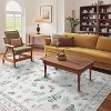 Acekool Floral Insect Area Rug - Washable 5x7 Non-Slip Carpet for Bedroom & Living Room - 3 of 4