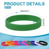 Unique Bargains Sports Party Games Fashion Silicone Bracelet Wristbands 60 Pcs - 2 of 4