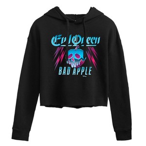 Women's - Disney Villains - Evil Queen Bad Apple Cropped Graphic Hoodie - 1 of 3