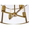 Elegant Lighting Agnys 4 lights pendant in brass - 4 of 4