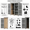 5.5ft Outdoor Shed-Waterproof Roof & Lockable Doors for Garden Tools - 2 of 3