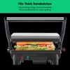Chefman 3-in-1 Panini Press & Grill, 4-Slice Non-Stick, Opens Flat - Stainless Steel - 3 of 4