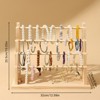 SEVOBAL Utility Storage Shelves Wooden Detachable Display Stand Holder For Jewelry Earrings Bracelet Necklace , Beige, 12.6"*6"*10" - 3 of 4