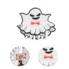 Unique Bargains Halloween Bow Tie Hair Clips 2.76" Length Black White 1 Pc - 3 of 3