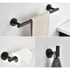 OUTSUPPLY 3-Piece Bathroom Hardware Set, Stainless Steel Towel Bar, Toilet Paper Holder & Robe Hooks - 3 of 4