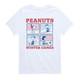 Boys' - Peanuts - Peanuts Winter Games Short Sleeve Graphic T-Shirt - 1 of 4