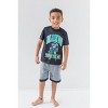 Star Wars The Mandalorian Athletic Pullover T-Shirt Tank Top and Shorts 3 Piece Outfit Set Little Kid to Big Kid - 2 of 4