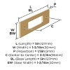Amerock Medora Backplate for Cabinet Knobs and Pulls - 3 of 4