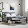 vidaXL Metal Bed Frame with Headboard - Elegant Black Steel Bed Frame - 2 of 4
