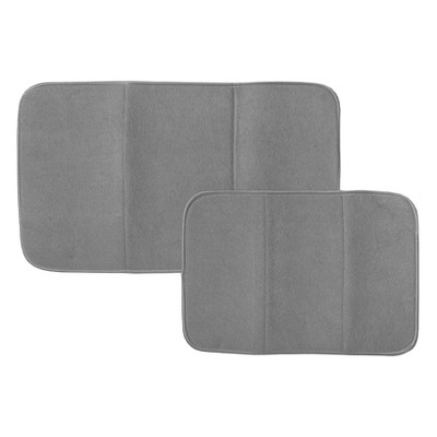 T-fal Microfiber Dish Drying Mat Reverses to Mesh, 2 Piece Set