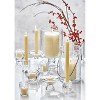 tagltd Geo Clear Glass Reversible Teallight or Taper Candle Holder Small. 3.11L x 3.11W 2.36H inches - 3 of 3