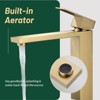 Cobbe Single-Hole Installation Bathroom Vessel Sink Faucet Single Handle with Pop-Up Drain Faucet Brushed Gold - 4 of 4