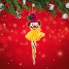 Italian Ornaments 8.5 Inch Purple & Yellow Icicle Clown Face Circus Italian Christmas Ornament Tree Ornaments - 2 of 4