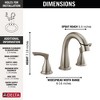 Mixxidea Bathroom Faucet, Widespread Bathroom Faucet 3 Hole with Pull Down Sprayer Matte Black - 3 of 3