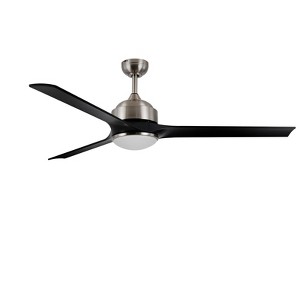 Warmiplanet 60' Ceiling Fans with Lights and Remote Control, Brushed Nickel, DC Motor, 3 blades - 1 of 4
