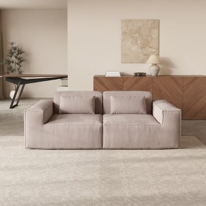 WJShome Modular Sectional Sofa Couch,82.62" Cloud Sofa,Minimalist LoveSofa Wide Deep Seat Convertible Couches for Living Room, Office - 1 of 4