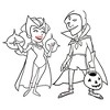 Boy's Marvel WandaVision Outline Sketch T-Shirt - 2 of 4