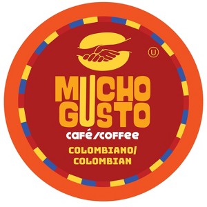 Mucho Gusto Colombian Medium Flavored Coffee Pods,Compatible Keurig 2.0, 40 Ct - 1 of 4