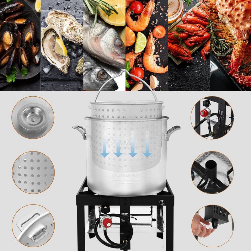 Creole Feast 60qt Seafood Boiling Kit SBK0601G, 3 of 5