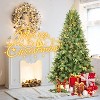 Resenkos Artificial 7ft  Christmas Tree with 1875 PE/PVC Mixed Branch Tips, 450 UL warm white led - 3 of 4