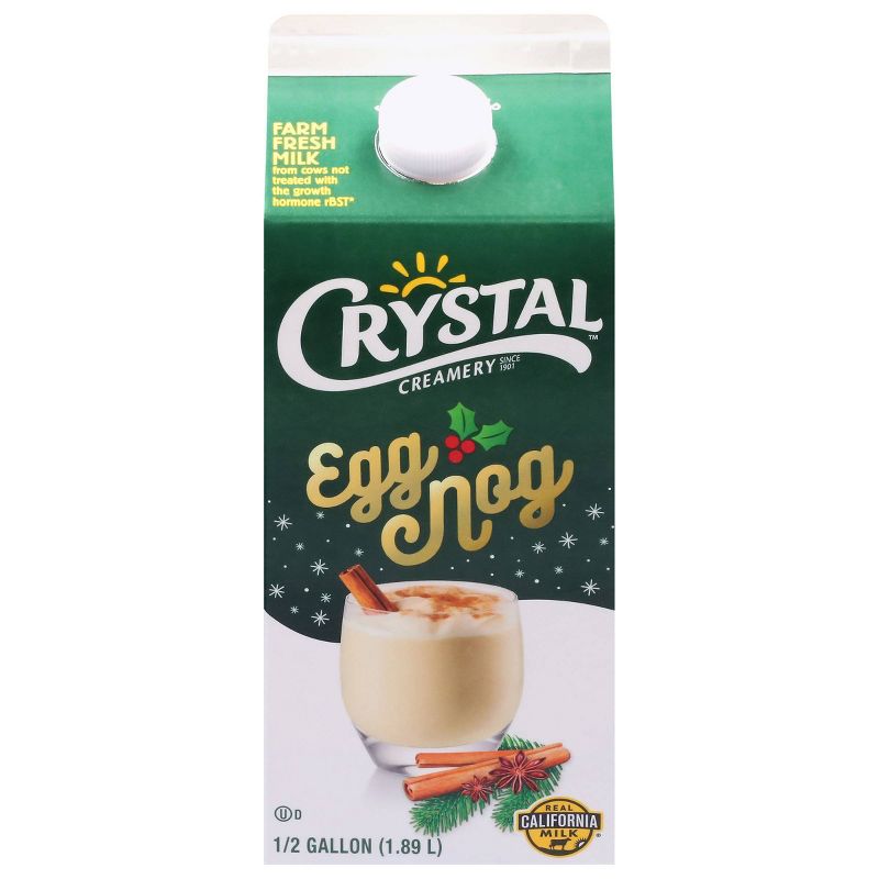 Crystal Creamery Egg Nog - 0.5gal, 1 of 9