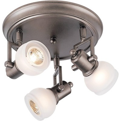 Pro Track® Chace Pewter 10" Wide 3-Light Ceiling Light