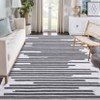 COZONY Washable Modern Striped Area Rug with Non-Slip Backing, Soft Low Pile Stain-Resistant Carpet for Living Room and Bedroom - 2 of 4