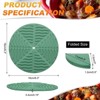 Unique Bargains Round Heat Resistant Non-Slip Silicone Trivet Mat for Coasters 4 Pcs - 2 of 4