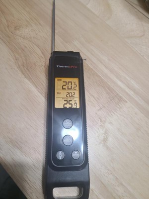 ThermoPro TP420 2-in-1 Instant Read Thermometer for Cooking, Infrared  Thermometer Cooking Thermometer with Meat Probe, Non-Contact Laser Meat