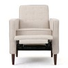 Sapphtopaz Mid-Century Modern Accent Chair Wingback Recliner Chair Upholstered Armchair with Footrest Comfy Chair for Bedroom, Living Room - 3 of 4
